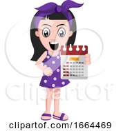 Girl Holding Calendar by Morphart Creations
