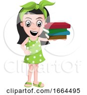 Girl Holding Books