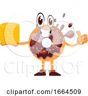 Poster, Art Print Of Donut With Coins