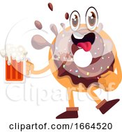 Poster, Art Print Of Donut With Beer