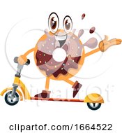 Donut On Scooter