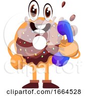 Poster, Art Print Of Donut With Telephone