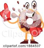 Poster, Art Print Of Donut With Big Red Glove