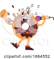 Poster, Art Print Of Donut With Microphone