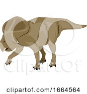 Poster, Art Print Of Brown Big Dinosour