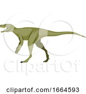 Poster, Art Print Of Green Dinosour