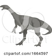 Poster, Art Print Of Grey Dinosour