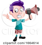 Poster, Art Print Of Boy With Megaphone