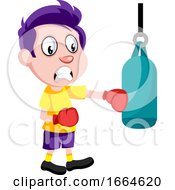 Boy With Boxing Gloves