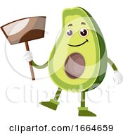 Poster, Art Print Of Avocado With Shovel