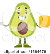 Poster, Art Print Of Avocado With Coins