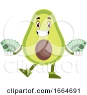 Poster, Art Print Of Avocado With Money