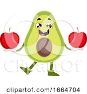 Poster, Art Print Of Avocado With Apples