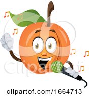 Poster, Art Print Of Apricot Singing On Microphone
