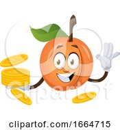 Poster, Art Print Of Apricot With Coins