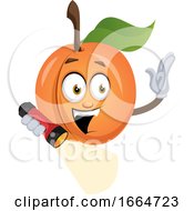 Poster, Art Print Of Apricot With Flashlight