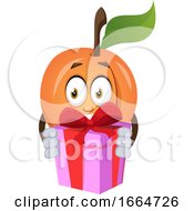 Poster, Art Print Of Apricot With Present