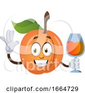 Poster, Art Print Of Apricot With Drink