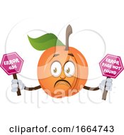 Poster, Art Print Of Apricot Holding 404 Error Sign