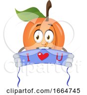 Poster, Art Print Of Apricot Holding I Love You Sign