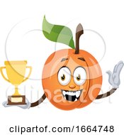 Poster, Art Print Of Apricot Holding Trophy