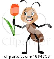 Poster, Art Print Of Ant With Rose