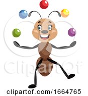 Poster, Art Print Of Ant Juggling