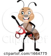 Poster, Art Print Of Ant With Sling Shot