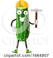 Poster, Art Print Of Cucumber With Hammer
