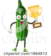 Poster, Art Print Of Cucumber With Trophy
