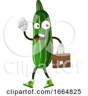 Poster, Art Print Of Angry Cucumber