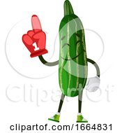 Poster, Art Print Of Cucumber With Winner Glove