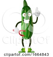 Poster, Art Print Of Cucumber With Slingshot
