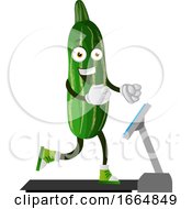 Poster, Art Print Of Cucumber On Running Machine