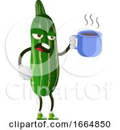 Cucumber Drinking Tea by Morphart Creations