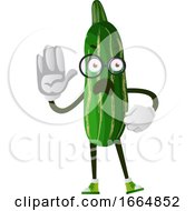 Poster, Art Print Of Cucumber With Glasses