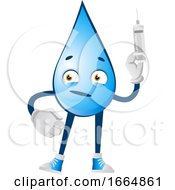 Poster, Art Print Of Water Drop With Injection