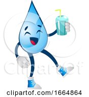 Poster, Art Print Of Water Drop Drinking Soda