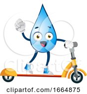 Water Drop On Scooter