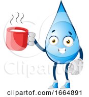 Poster, Art Print Of Water Drop With Tea