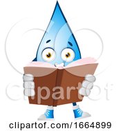 Poster, Art Print Of Water Drop Reading Book