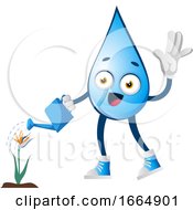 Poster, Art Print Of Water Drop Watering Plant