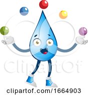 Poster, Art Print Of Water Drop Juggling