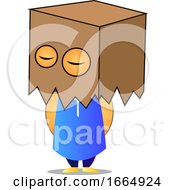 Old Man With Box On Head