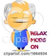 Poster, Art Print Of Relaxed Old Man