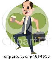Poster, Art Print Of Man With Suitcase