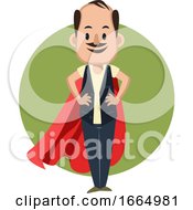 Poster, Art Print Of Man With Red Cape
