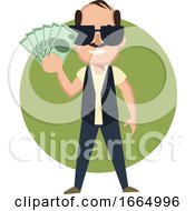 Poster, Art Print Of Man With Money