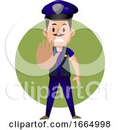 Poster, Art Print Of Police Officer