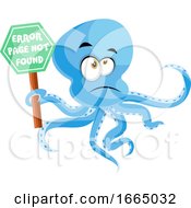 Poster, Art Print Of Octopus With 404 Error